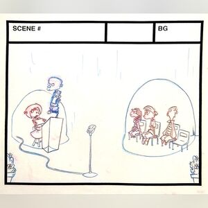 Ed Edd n Eddy "Plank & Jonny Lose The Spelling Bee" 3-panel Scene From 'TOO SMAR